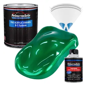 Production Shop Pae-4803-kit-qt Emerald Green Metallic Acrylic Enamel Quart Kit Auto Paint