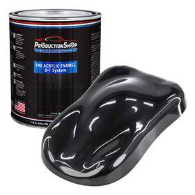 Production Shop Pae-4902-gl 1 Gallon Black Metallic Acrylic Enamel Auto Paint