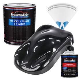 Production Shop Pae-4902-kit-qt Black Metallic Acrylic Enamel Quart Kit Auto Paint