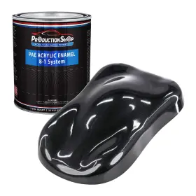 Pae-4902-qt Production Shop 1 Quart Black Metallic Acrylic Enamel Auto Paint