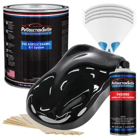 Production Shop Pae-4903-kit-gl Black Pearl Acrylic Enamel Gallon Kit Auto Paint