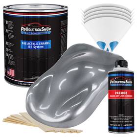 Production Shop Pae-4904-kit-gl Charcoal Metallic Acrylic Enamel Gallon Kit Auto Paint
