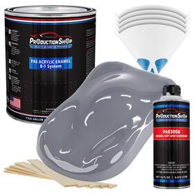 Production Shop Pae-4906-kit-gl Dark Gray Acrylic Enamel Gallon Kit Auto Paint