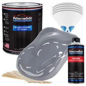 Production Shop Pae-4906-kit-gl Dark Gray Acrylic Enamel Gallon Kit Auto Paint