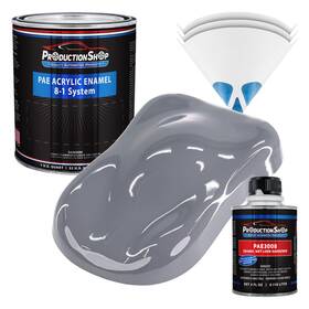 Production Shop Pae-4906-kit-qt Dark Gray Acrylic Enamel Quart Kit Auto Paint