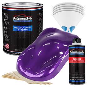 Productionshop 4512 High Gloss Plum Crazy Metallic Acrylic Enamel Gallon Kit Paint