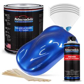 Productionshop 840234542170 High Gloss Daytona Blue Pearl Acrylic Enamel 1 Gallon Kit