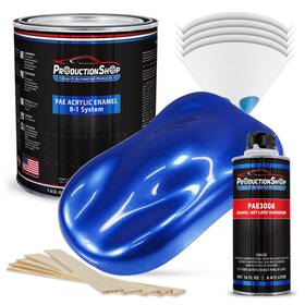 Productionshop 840234542200 Indigo Blue Firemist Metallic Acrylic Enamel 1 Gallon Paint Kit