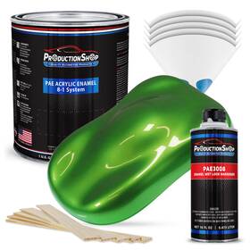 Productionshop 840234542279 High Gloss Synergy Green Metallic Acrylic Enamel 1 Gallon Kit