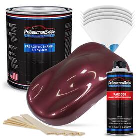Productionshop 840234542316 Vintage Burgandy Metallic Acrylic Enamel Gallon Kit Auto Paint