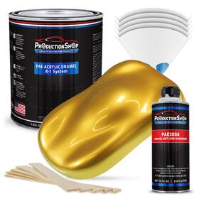 Productionshop 840234542354 Saturn Gold Firemist Metallic Acrylic Enamel 1 Gallon Paint Kit