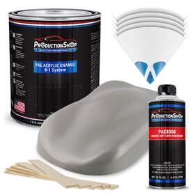 Productionshop 840234542385 High Gloss Matte Gray Primer Tone Acrylic Enamel 1 Gallon Kit