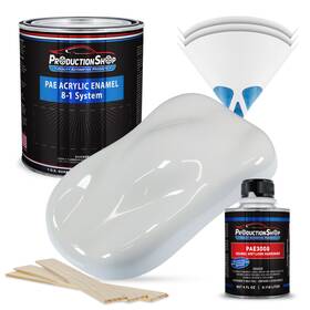 Productionshop 840234542415 High Gloss Championship White Acrylic Enamel Quart Kit Auto Paint