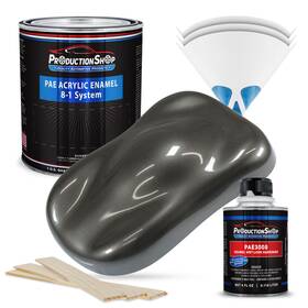 Productionshop 840234542668 High Gloss Anthracite Gray Metallic Acrylic Enamel 1 Quart Kit