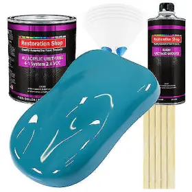 1545 Restoration Shop Petty Blue Acrylic Urethane Gallon Kit Auto Paint
