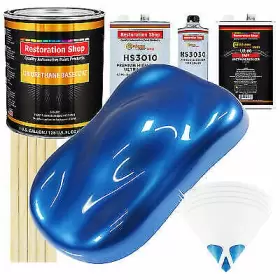 451212 Restoration Shop Burn Out Blue Metallic Gallon Urethane Basecoat Clearcoat Auto Paint Kit 451212 Restoration Shop Burn Out Blue Metallic Gallon Urethane Basecoat Clearcoat Auto Paint Kit