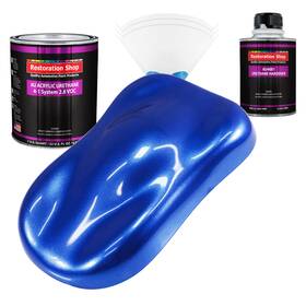 Restoration Shop 451215 Cobalt Blue Firemist Acrylic Urethane Quart Kit Auto Paint