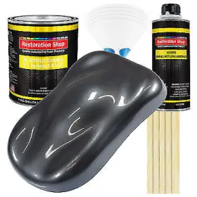 5482 Restoration Shop Gunmetal Grey Metallic Acrylic Enamel Gallon Kit Auto Paint