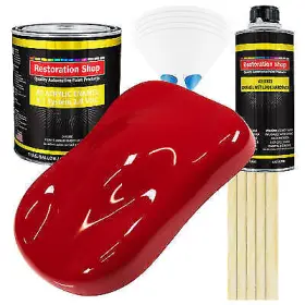 5580 Restoration Shop Torch Red Acrylic Enamel Gallon Kit Auto Paint