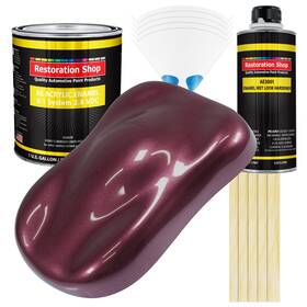 Restoration Shop 564989 Milano Maroon Firemist Acrylic Enamel Gallon Kit Auto Paint
