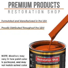 5747 Restoration Shop Hugger Orange Gallon Urethane Basecoat Clearcoat Car Auto Paint Kit