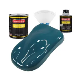 Restoration Shop 844926071665 - Transport Blue Acrylic Enamel Auto Paint Complete Quart