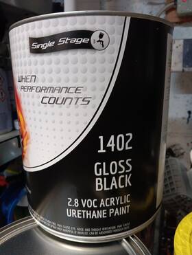 Restoration Shop 845927026975 High Teck Super Gloss Jet Black Acrylic Urethane Gallon Kit Auto Paint