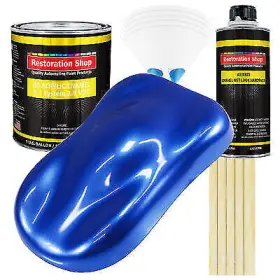 Restoration Shop Ae2917-kit-m Cobalt Blue Firemist Acrylic Enamel Gallon Kit Auto Paint Restoration Shop Ae2917-kit-m Cobalt Blue Firemist Acrylic Enamel Gallon Kit Auto Paint
