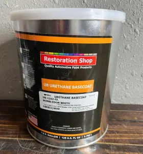 Ub-1102-gl Restoration Shop Urethane Basecoat Wimbledon White 1 Gallon