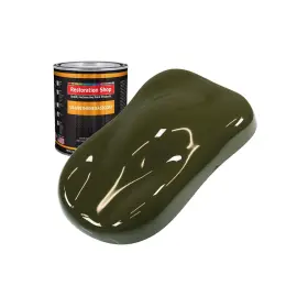 Ub1609-qt Restoration Shop - Olive Drab Urethane Basecoat Auto Paint Quart Colo