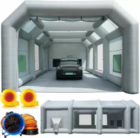 Sw-pqzp-12x6x4m Sewinfla 39x20x13ft Inflatable Paint Booth With Air Draft Device And Exhaust Fan