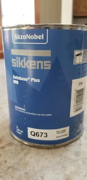351625 Sikkens Akzo Nobel Q673 Autobase Plus Toner Liter Blue Violet Transparent