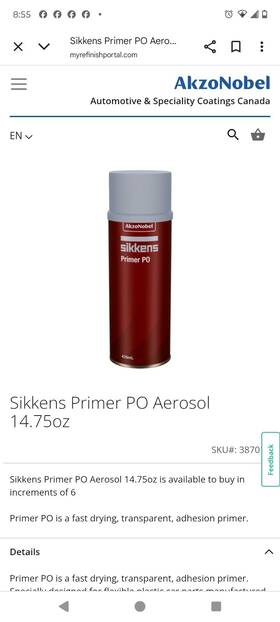 Sikkens 387016 Sickens Primer Po Aero