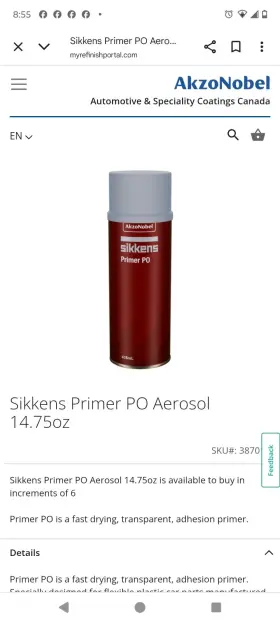 387016 Sikkens Sickens Primer Po Aero