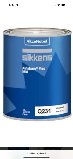 Q231 Sikkens Autobase Plus Red
