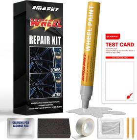 Smaphy Tpca-204 Silver Rim Touch Up Paint Wheel Scratch Repair 0.5 Fl Oz Pack Of 1