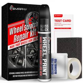 Smaphy Tpca-208 Wheel Scratch Repair Kit Gloss 0.1 Fl Oz Pack Of 5 Black