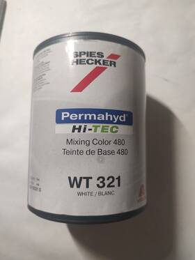 Spies Wt-321 Hecker Permahyd Hi-tec White Color 480 Wt 321