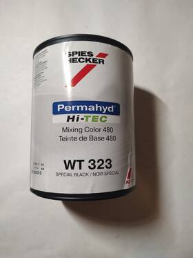 Spies Wt-323 Hecker Wt 323 Hi-tec Basecoat Special Black 1 Liter Mixing Color 480