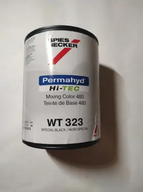Wt-323 Spies Hecker Wt 323 Hi-tec Basecoat Special Black 1 Liter Mixing Color 480