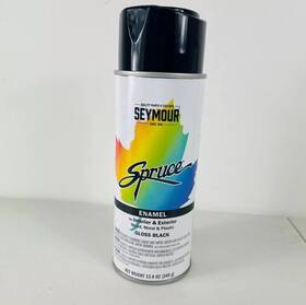 Spruce 043281002370 98-3 Seymour Gloss Black Paint 12 Oz