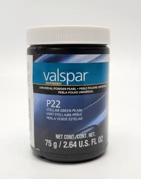 Valspar 806298022294 New Refinish P22 Stellar Green Pearl 75 Grams Universal Powder