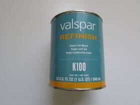 Valspar K100 Super Jet Black Toner 1 Quart