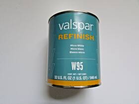 Valspar W95/k54 W95 Micro White Toner 1 Quart K54 Black Gallon