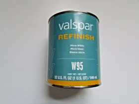 Valspar W95/k54 W95 Micro White Toner 1 Quart K54 Black Gallon