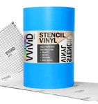 Vvivid Blue Stencil Vinyl Masking Film With Anti-bleed 12" X 10FT, New. Price: $17.50.