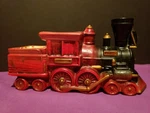 Train Planter Steam Locomotive Napcoware #9083 Engine Red Vintage Japan Used. Price: $15.95.