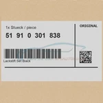 Genuine Mini 51910301838 - Touch Up Paint Pen Set Black 2X12ML 668 Neu. Price: $56.39.