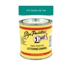 Shot 157L 8OZ Kansas City Teal Lettering Enamel Pinstriping One Paint New. Price: $29.96.