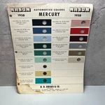 1958 Mercury Automotive Colors Paint Chip Complete Sample Set Car Nason Used. Price: $11.96.